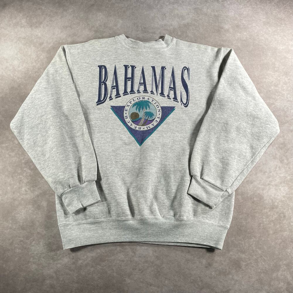 90’s VTG Bahamas Beach Exploration Team Soft Cozy Sweatshirt